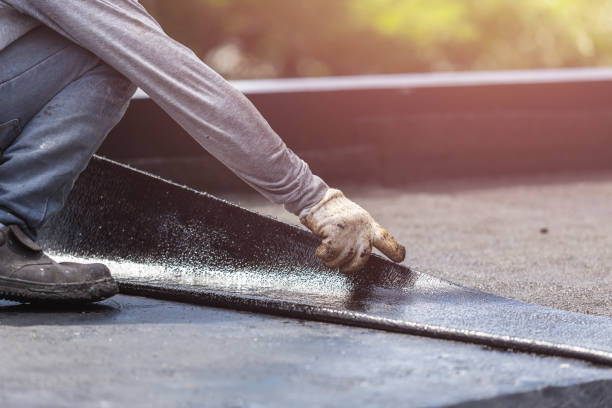 Professional Basement Waterproofing technician working in Morgantown, IN